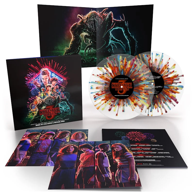 Stranger Things Season Three 'Fireworks Splatter' Vinyl - Kyle Dixon & Michael Stein - Image 2