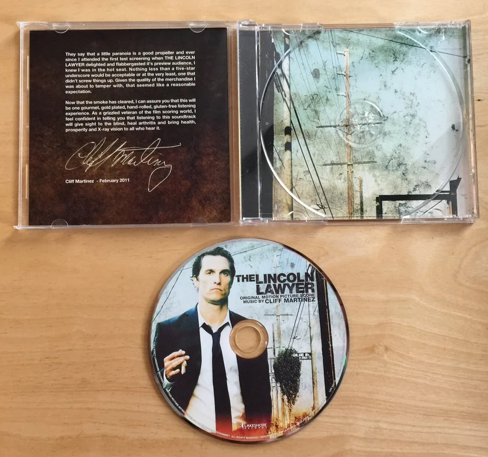 The Lincoln Lawyer (Original Score) CD - Cliff Martinez - Image 3