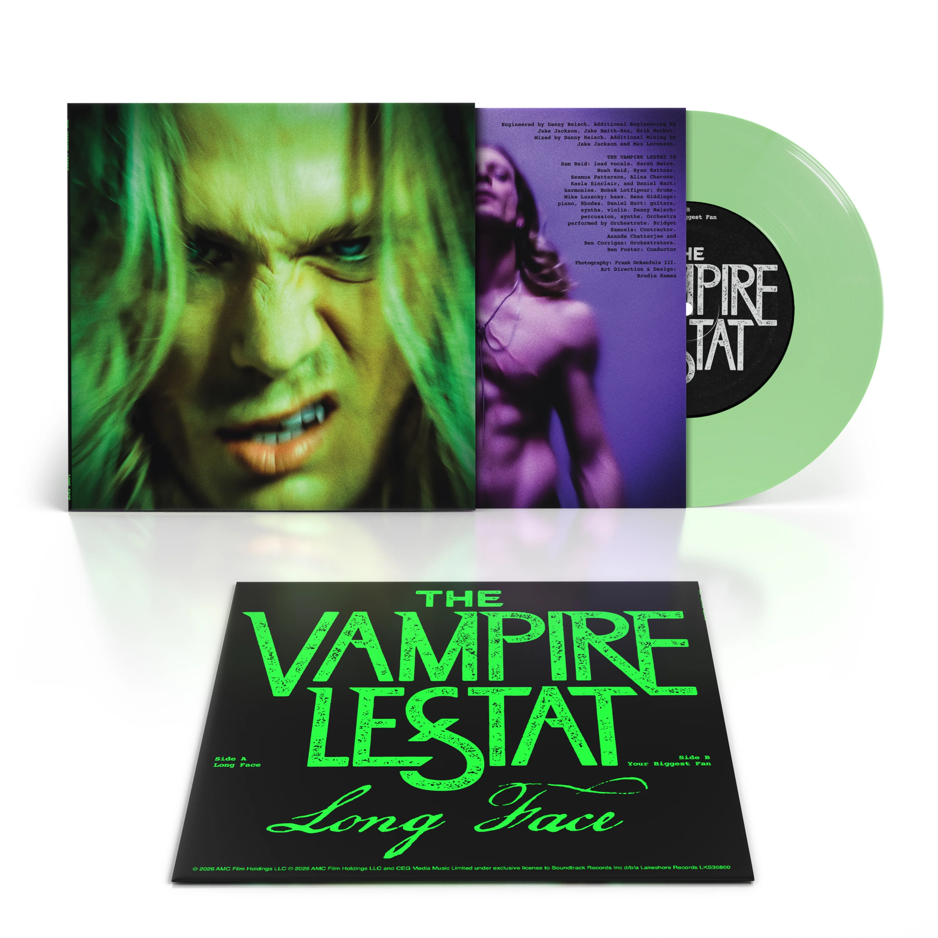 The Vampire Lestat - Long Face b/w Your Biggest Fan '7" Green Vinyl' - Image 2